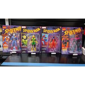 Marvel Legends Spider-Man Bundle Lot Kane, Chameleon, Electro, Spider-Boy NIB